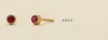 Made By Mary July Birthstone Stud Earrings In Multi