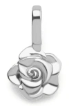 Made By Mary June Birth Flower Charm In Silver