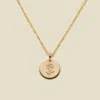 Made By Mary June Birth Flower Necklace In Gold
