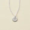 Made By Mary June Birth Flower Necklace In Metallic