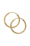 Made By Mary Live In Hoop Earrings In Gold