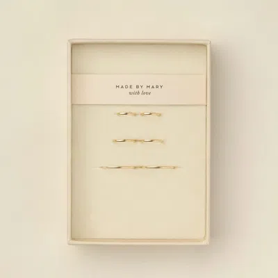 Made By Mary Live In Hoops Trio Set In Gold