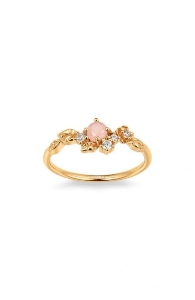 Made By Mary Lumi Flora Ring In Gold