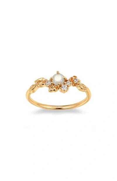 Made By Mary Lumi Flora Ring In Gold
