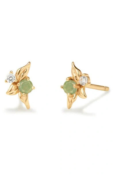 Made By Mary Lumi Flora Stud Earrings In Pink
