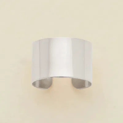 Made By Mary Luster Cigar Band Ring In Metallic