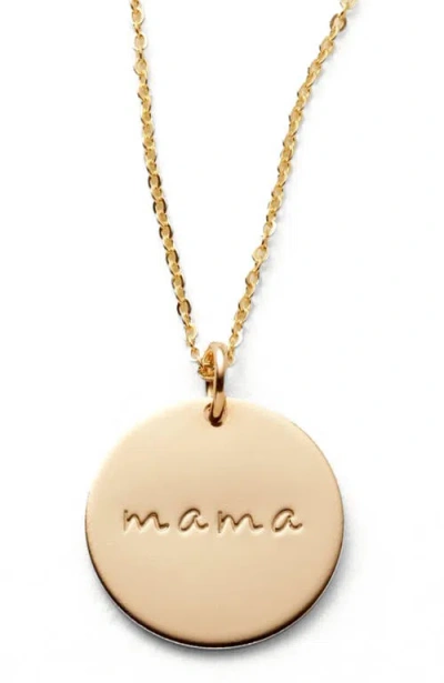 Made By Mary Mama Disc Necklace
