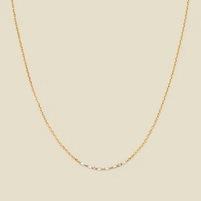 Made By Mary Mama Morse Code Necklace In Gold