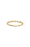 Made By Mary Mama Morse Code Ring In Brown