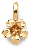 Made By Mary March Birth Flower Charm In Gold
