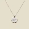 Made By Mary March Birth Flower Necklace In Silver