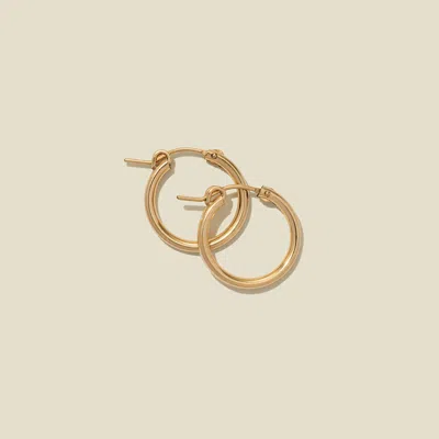 Made By Mary Maude Hoop Earrings In Gold