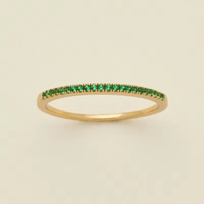 Made By Mary May Birthstone Stacking Ring In Gold