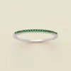 Made By Mary May Birthstone Stacking Ring In White