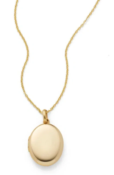 Made By Mary Mini Oval Locket Necklace
