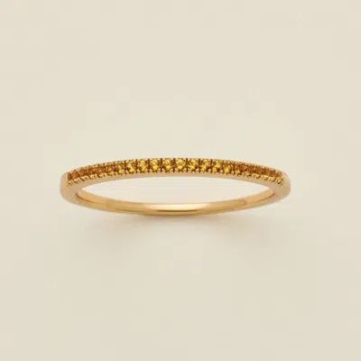 Made By Mary November Birthstone Stacking Ring In Purple