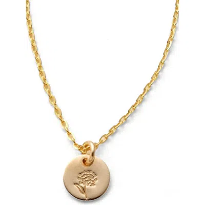 Made By Mary October Birth Flower Necklace