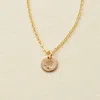 Made By Mary October Birth Flower Necklace In Gold