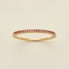 Made By Mary October Birthstone Stacking Ring In Gold