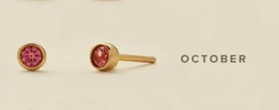 Made By Mary October Birthstone Stud Earrings In Multi