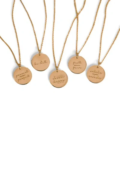 Made By Mary Pause Collection Disc Necklace