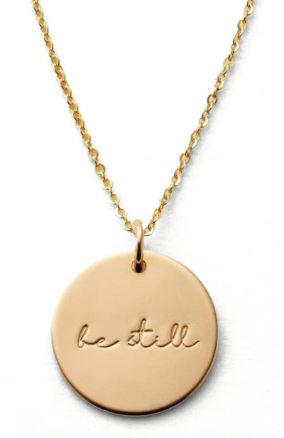 Made By Mary Pause Collection Disc Necklace