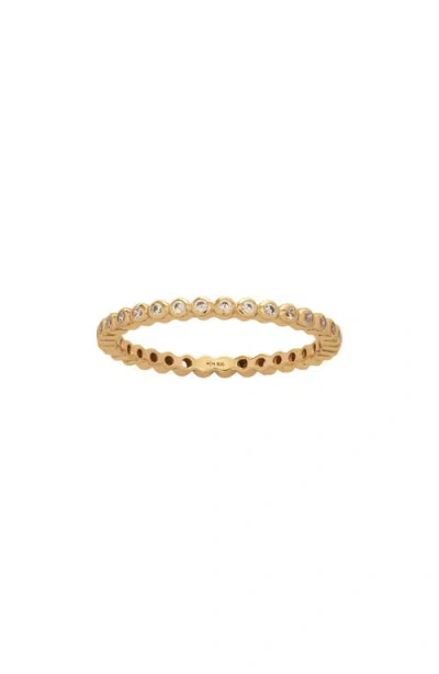 Made By Mary Poppy Cubic Zirconia Eternity Band In Gold
