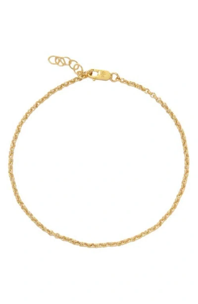 Made By Mary Rolo Chain Bracelet In Gold