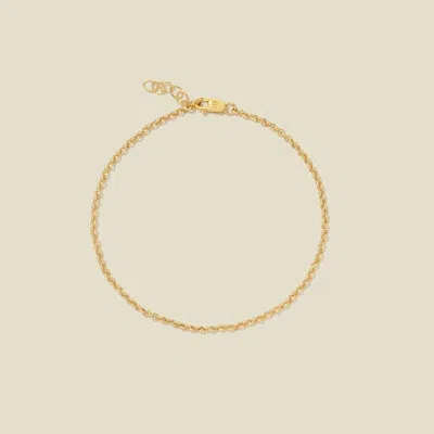 Made By Mary Rolo Chain Bracelet In Gold