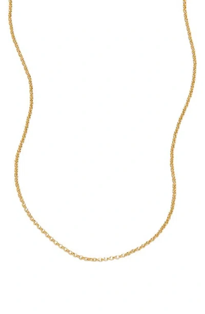Made By Mary Rolo Chain Necklace In Gold