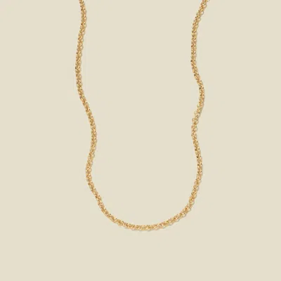 Made By Mary Rolo Chain Necklace In Gold