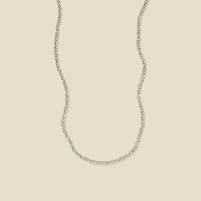 Made By Mary Rolo Chain Necklace In Metallic