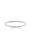 Made By Mary Round Stacking Ring In Metallic