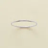 Made By Mary Round Stacking Ring In Silver