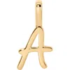 Made By Mary Script Initial Charm Gold Vermeil