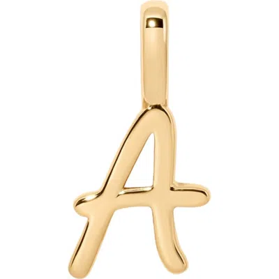 Made By Mary Script Initial Charm Gold Vermeil
