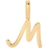 Made By Mary Script Initial Charm Gold Vermeil