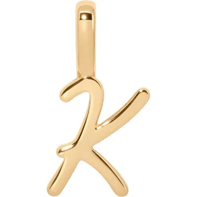 Made By Mary Script Initial Charm Gold Vermeil