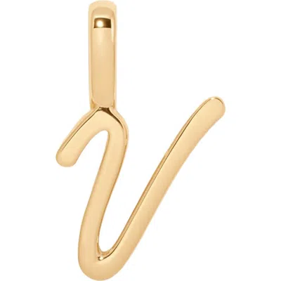 Made By Mary Script Initial Charm Gold Vermeil