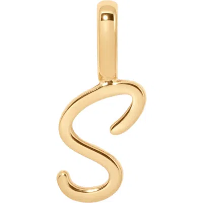 Made By Mary Script Initial Charm Gold Vermeil