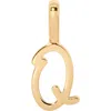 Made By Mary Script Initial Charm Gold Vermeil