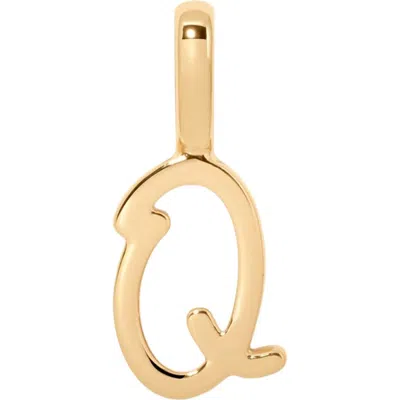 Made By Mary Script Initial Charm Gold Vermeil