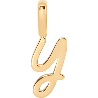 Made By Mary Script Initial Charm Gold Vermeil