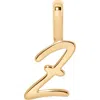 Made By Mary Script Initial Charm Gold Vermeil