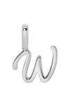 Made By Mary Script Initial Charm Silver