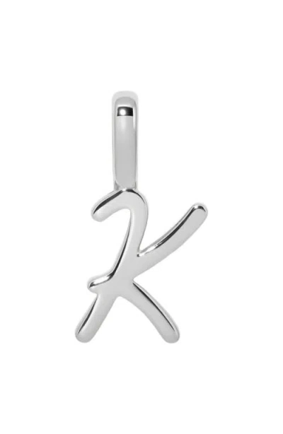 Made By Mary Script Initial Charm Silver