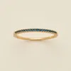 Made By Mary September Birthstone Stacking Ring In Gold