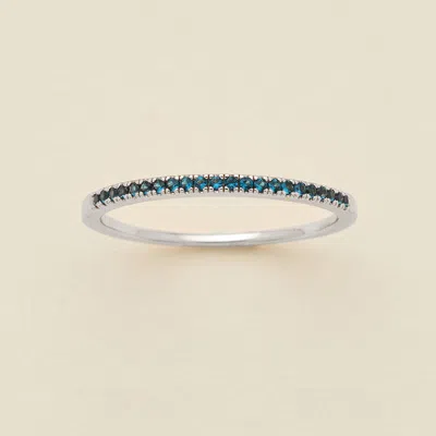 Made By Mary September Birthstone Stacking Ring In White