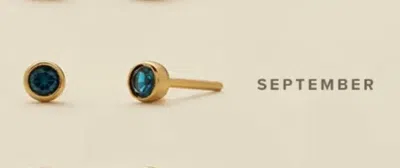 Made By Mary September Birthstone Stud Earrings In Multi