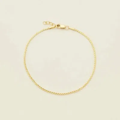 Made By Mary Serpentine Chain Bracelet In Gold